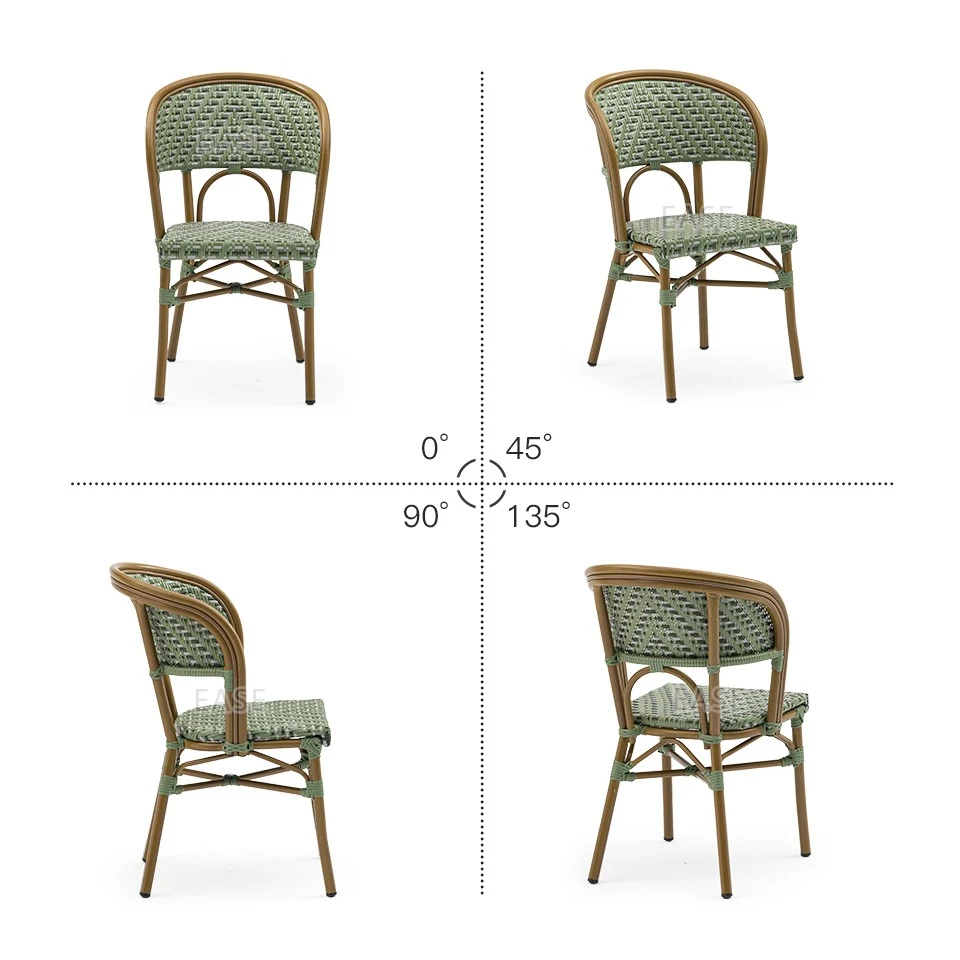 Outdoor Rattan Stackable French Bistro Chairs best