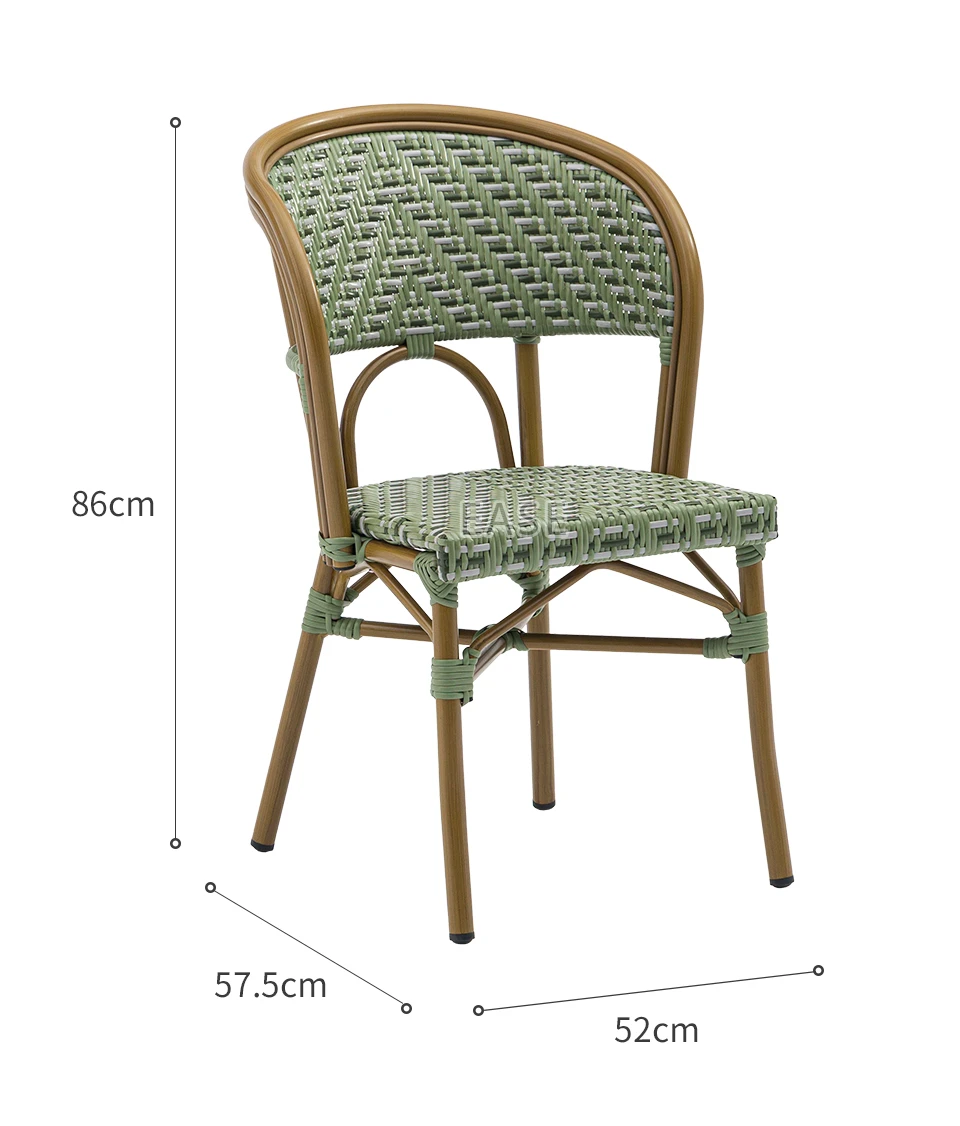customized Outdoor Rattan Stackable French Bistro Chairs customized Outdoor Rattan Stackable French Bistro Chairs
